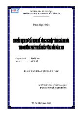 Luận văn Chuyên dich cơ câu kin h tê nông nghiêp tinh Khanh Hoa theo hương phat triên bên vưng đên năm 2020