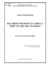 Luận văn Đặc điểm thi pháp của thơ ca nhìn từ góc độ tác động