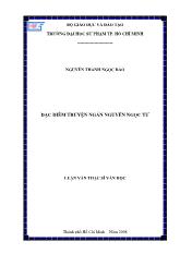 Luận văn Đặc điểm truyện ngắn Nguyễn Ngọc Tư