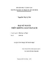 Luận văn Đại số ngoài trên không gian banach
