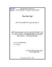 Luận văn Điều tra đa dạng loài và quần xã thực vật của rừng phòng hộ nam hòn khô, thành phố nha trang – tỉnh Khánh Hòa