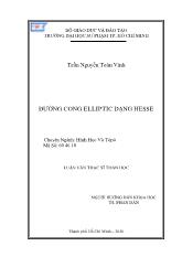Luận văn Đường cong elliptic dạng hesse