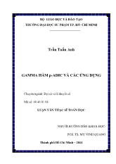 Luận văn Gamma hàm P - Adic và các ứng dụng