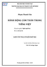 Luận văn Hành động cảm thán trong Tiếng Việt