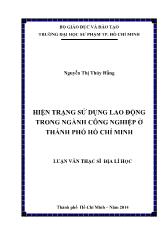 Luận văn Hiện trạng sử dụng lao động trong ngành công nghiệp ở thành phố Hồ Chí Minh