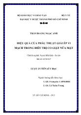 Luận văn Hiệu quả của phẫu thuật giải ép vi mạch trong điều trị co giật nửa mặt