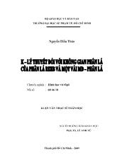 Luận văn K - Lý thuyết đối với không gian phân lá của phân lá Reeb và một vài MD - Phân lá