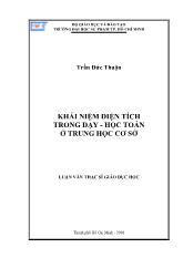Luận văn Khái niệm diện tích trong dạy - Học toán ở trung học cơ sở