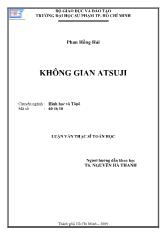 Luận văn Không gian atsuji