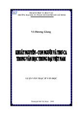 Luận văn Khuất Nguyên - Con người và thơ ca trong văn học Trung Đại Việt Nam