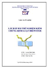 Luận văn Lắp ráp bài thí nghiệm kiểm chứng định luật brewster