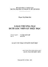 Luận văn Logo thương mại dưới góc nhìn ký hiệu học