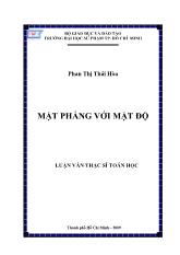Luận văn Mặt phẳng với mật độ