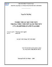 Luận văn Nghệ thuật kể chuyện trong tiểu thuyết đắm thuyền của rabindranath tagore