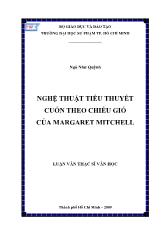 Luận văn Nghệ thuật tiểu thuyết cuốn theo chiều gió của margaret mitchell
