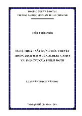 Luận văn Nghệ thuật xây dựng tiểu thuyết trong dịch hạch của albert camus và báo ứng của philip roth