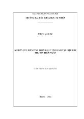 Luận văn Nghiên cứu biến tính than hoạt tính làm vật liệu hấp phụ hơi thủy ngân