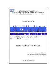 Luận văn Nghiên cứu didactic về phép kéo theo và phép tương đương trong dạy học Toán ở trung học cơ sơ