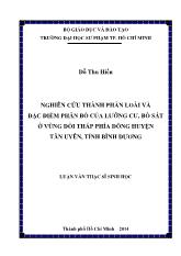 Luận văn Nghiên cứu thành phần loài và đặc điểm phân bố của lưỡng cư, bò sát ở vùng đồi thấp phía đông huyện Tân Uyên, tỉnh Bình Dương