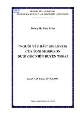 Luận văn Người yêu dấu (beloved) của toni morrison dưới góc nhìn huyền thoại