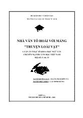 Luận văn Nhà văn tô hoài với mảng 