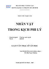 Luận văn Nhân vật trong kịch phi lý