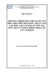 Luận văn Phương trình sóng phi tuyến với điều kiện biên hỗn hợp: thuật giải lặp đơn, lặp cấp hai, sự tồn tại, duy nhất và khai triển tiệm cận của nghiệm