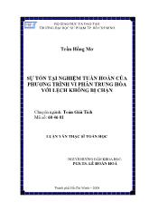 Luận văn Sự tồn tại nghiệm tuần hoàn của phương trình vi phân trung hòa với lệch không bị chặn