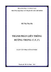 Luận văn Thành phần liên thông đường trong C (x, y)
