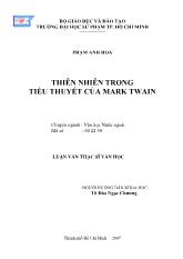 Luận văn Thiên nhiên trong tiểu thuyết của mark twain