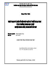 Luận văn Thực trạng và một số biện pháp quản lý thiết bị dạy học ở các trường THCS huyện Phong Điền, thành phố Cần Thơ