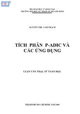 Luận văn Tích phân p - Adic và các ứng dụng