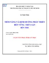 Luận văn Tiềm năng và định hướng phát triển bền vững thủy sản Bến Tre
