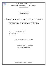 Luận văn Tính lũy linh của các giao hoán tử trong vành nguyên tố