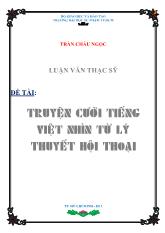 Luận văn Truyện cười tiếng việt nhìn từ lý thuyết hội thoại