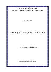 Luận văn Truyện dân gian Tây Ninh