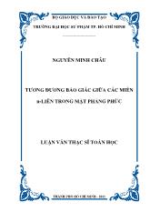 Luận văn Tương đương bảo giác giữa các miền n-Liên trong mặt phẳng phức