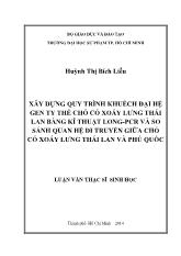 Luận văn Xây dựng quy trình khuếch đại hệ gen ty thể chó có xoáy lưng thái lan bằng kĩ thuật long-Pcr và so sánh quan hệ di truyền giữa chó có xoáy lưng thái lan và Phú Quốc