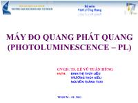 Máy đo quang phát quang (photoluminescence – pl)