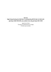 Ngân hàng thương mại Việt Nam: Từ những thay đổi về luật và chính sách giai đoạn 2006-2010 đến các sự kiện tái cơ cấu giai đoạn 2011 - 2015