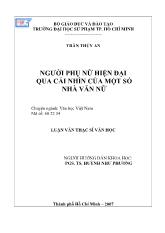 Người phụ nữ hiện đại qua cái nhìn của một số nhà văn nữ