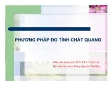 Phương pháp đo tính chất quang