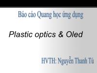 Quang học ứng dụng - Plastic optics & oled