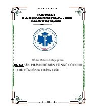 Sản phẩm chế biến từ ngũ cốc cho trẻ từ 6 đến 36 tháng tuổi