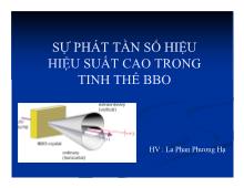 Sự phát tần số hiệu hiệu suất cao trong tinh thể bbo