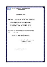 Thiết kế E - Book hóa học lớp 12 phần crom - Sắt - Đồng hỗ trợ học sinh tự học