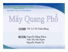 Vậy lý ứng dụng - Máy quang phổ