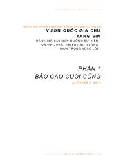 Báo cáo Vườn quốc gia Chu Yang Sin: Đánh giá các con đường dự kiến và việc phát triển các đường mòn trong vùng lõi