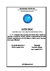 Đánh giá tác động môi trường của Đề án thăm dò nước dưới đất thôn Ngọa Long - Xã Minh Khai - huyện Từ Liêm được xây dựng nhằm mục đích thăm dò, lắp đặt công trình khai thác nước dưới đất phục vụ cấp nước cho thôn Ngọa Long với lưu lượng 1200m3/ngày