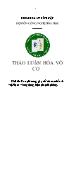 Đề tài Các phản ứng gây nổ? (từ các chất vô vơ). Phạm vi ứng dụng, biện pháp đề phòng